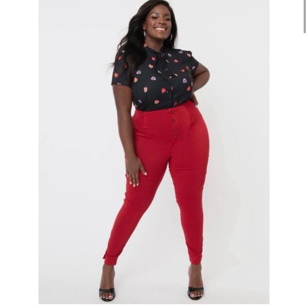 Unique Vintage High Waist Pin Up Melody Pants